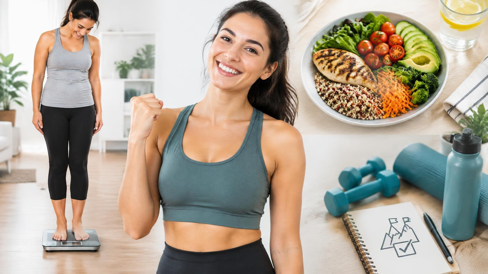 healthy woman smiling